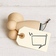 Stempidoo - Maxi Mini - Motivstempel - Comic Icon Sprechblase - Stempel zum Basteln von Karten, DIY, Papier, Stoffen