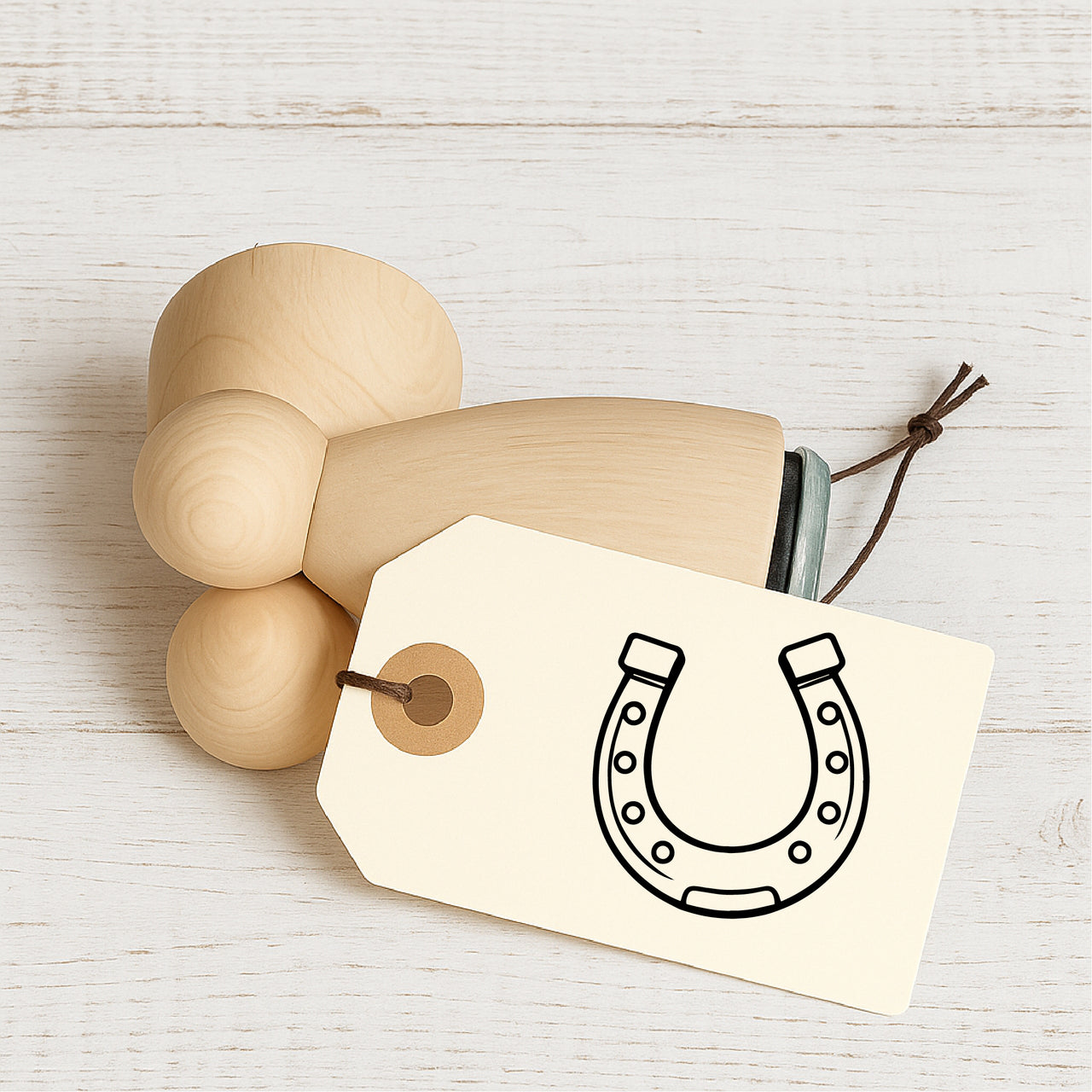 Stempidoo - Maxi Mini - Motivstempel - Hufeisen - Stempel zum Basteln von Karten, DIY, Papier, Stoffen