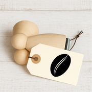 Stempidoo - Maxi Mini - Motivstempel - Kaffeebohne - Stempel zum Basteln von Karten, DIY, Papier, Stoffen