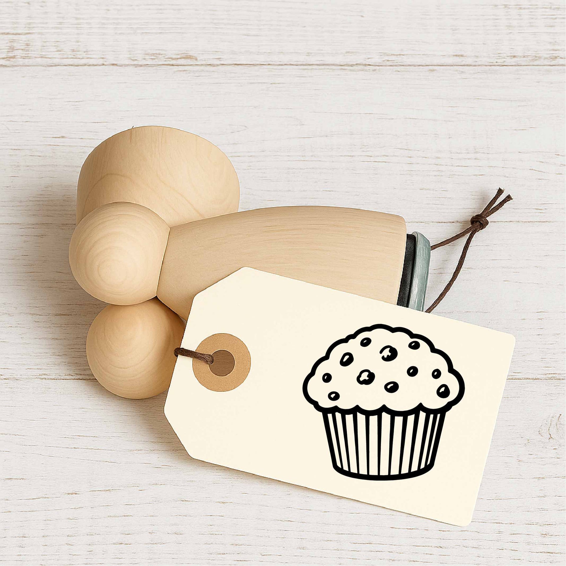 Stempidoo - Maxi Mini - Motivstempel - Muffin - Stempel zum Basteln von Karten, DIY, Papier, Stoffen