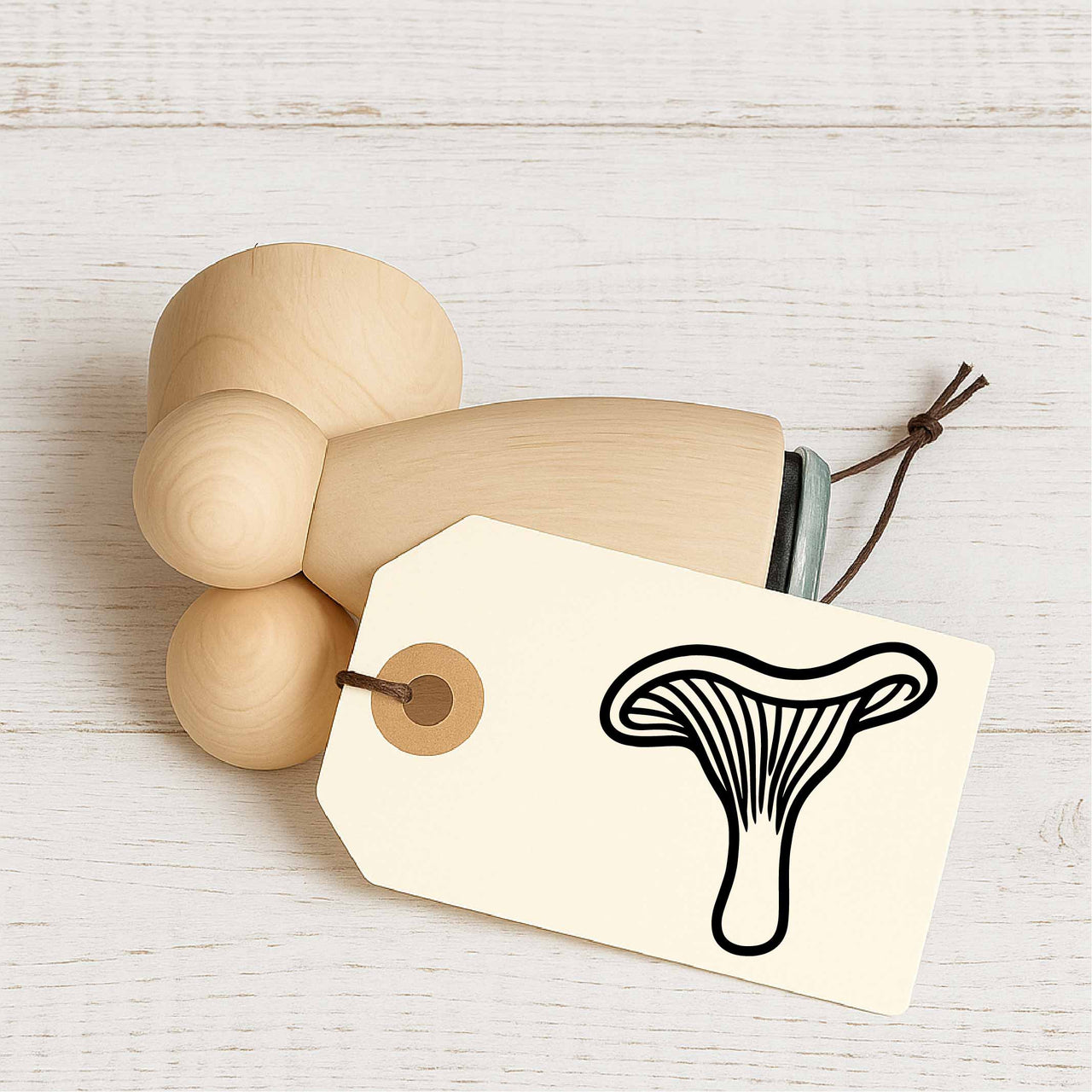 Stempidoo - Maxi Mini - Motivstempel - Pilz- Pfifferling - Stempel zum Basteln von Karten, DIY, Papier, Stoffen