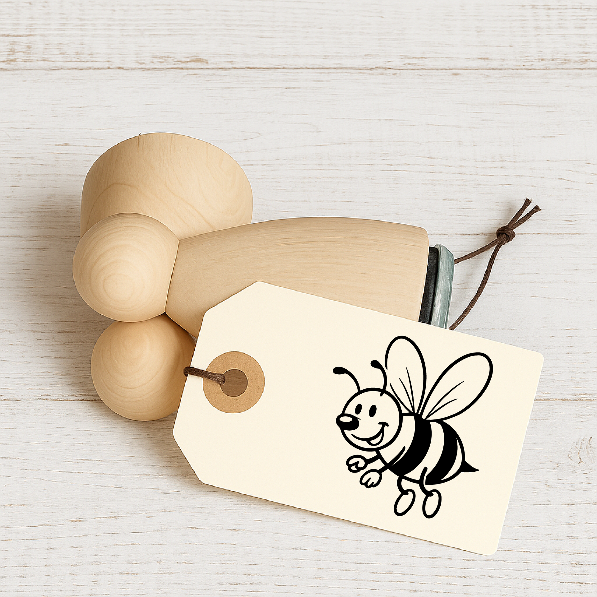 Stempidoo - Maxi Mini - Motivstempel - Biene - Stempel zum Basteln von Karten, DIY, Papier, Stoffen