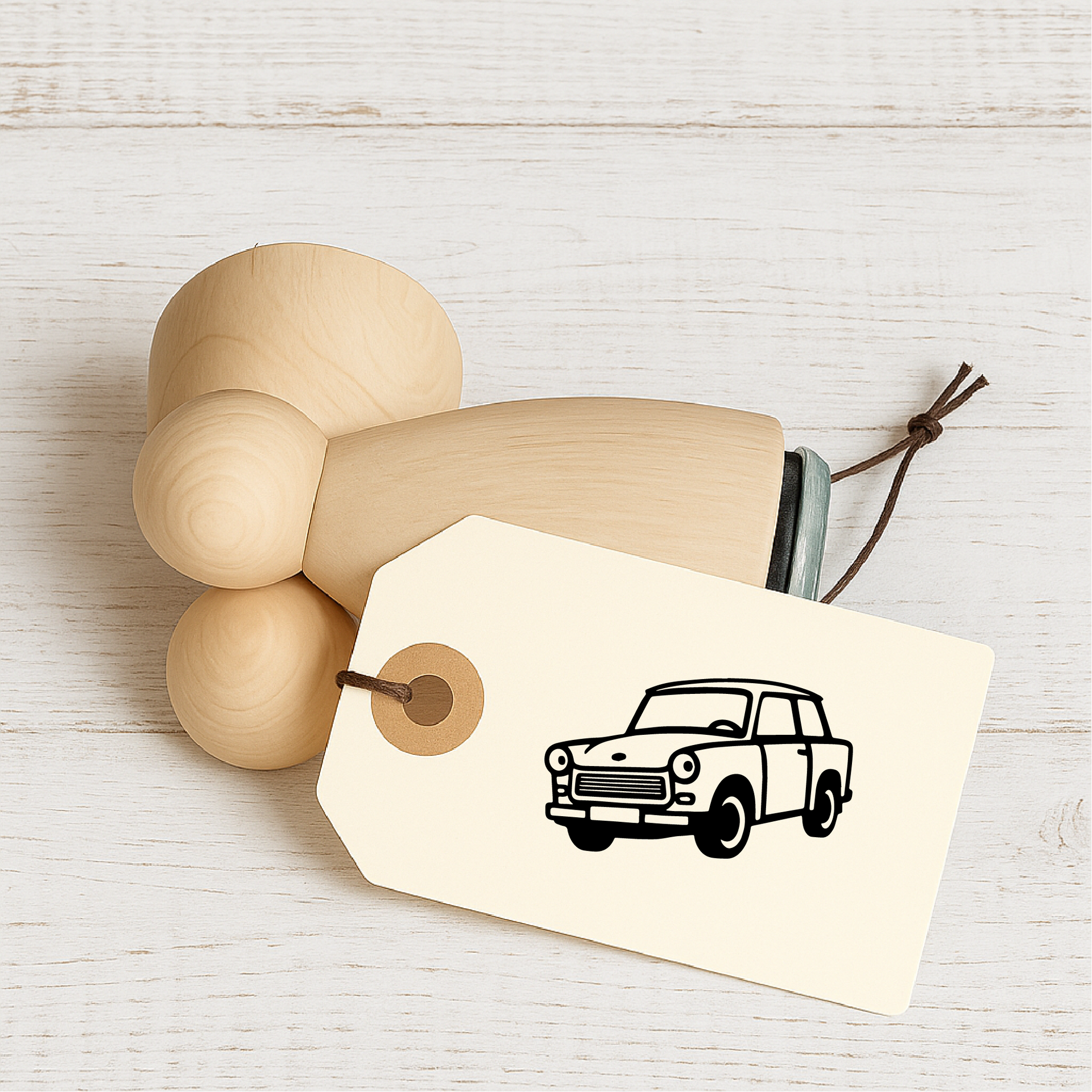 Stempidoo - Maxi Mini - Motivstempel - Trabi - Stempel zum Basteln von Karten, DIY, Papier, Stoffen