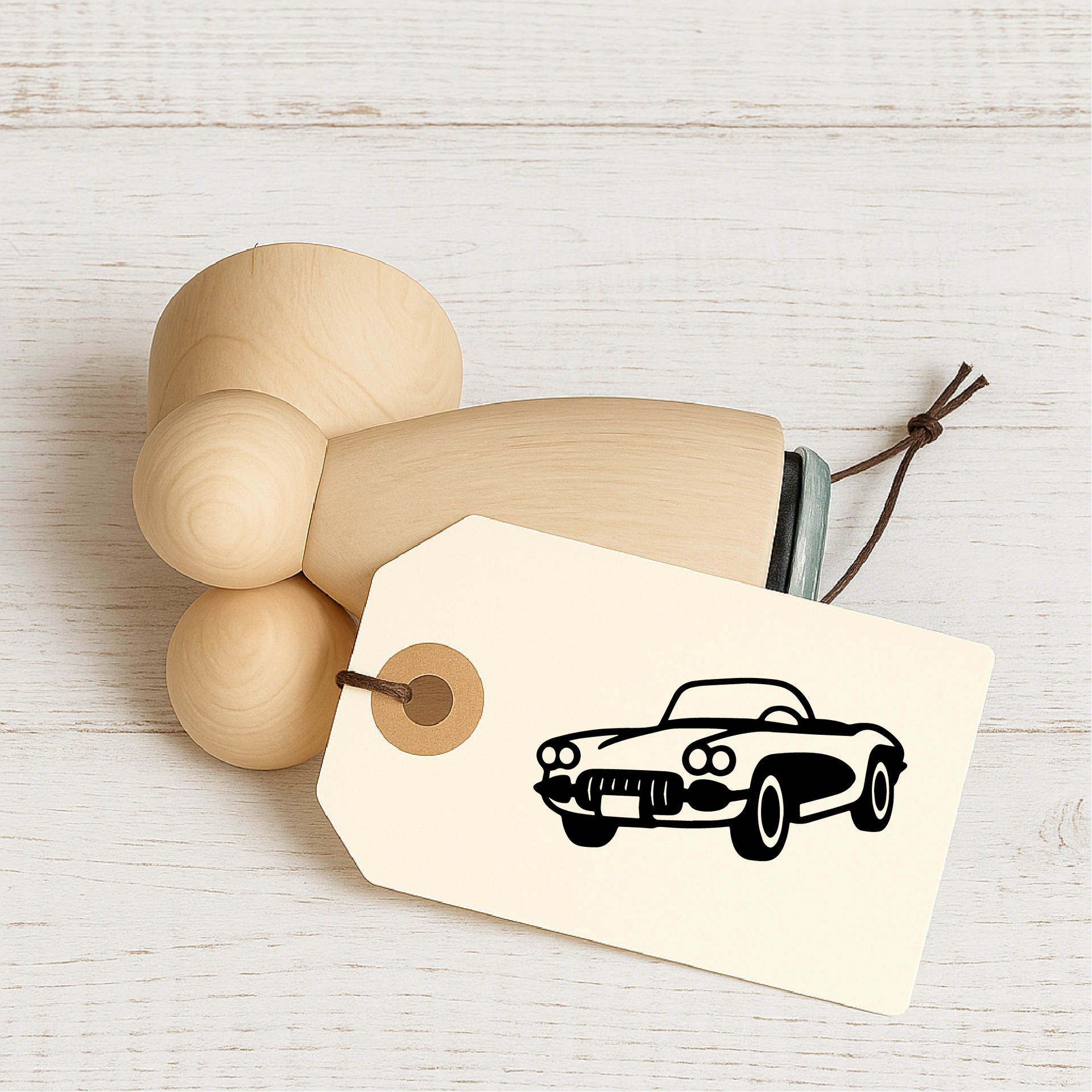 Stempidoo - Maxi Mini - Motivstempel - US Classic Car - Stempel zum Basteln von Karten, DIY, Papier, Stoffen