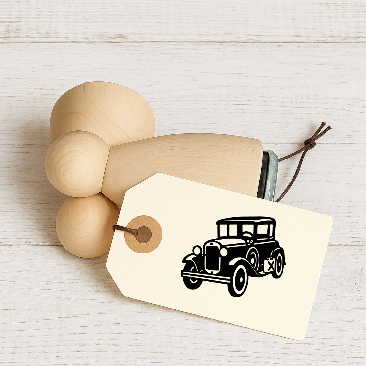 Stempidoo - Maxi Mini - Motivstempel - Oldtimer- Stempel zum Basteln von Karten, DIY, Papier, Stoffen