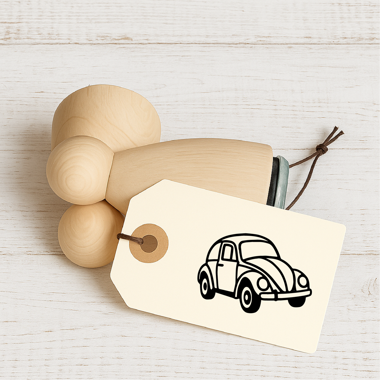 Stempidoo - Maxi Mini - Motivstempel - Kultauto Herby - Stempel zum Basteln von Karten, DIY, Papier, Stoffen 