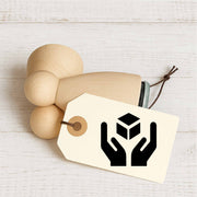 Stempidoo - Maxi Mini - Motivstempel - Fracht Symbol - Handle with care - Stempel für Büro oder zum Basteln von Karten, DIY, Papier, Stoffen 