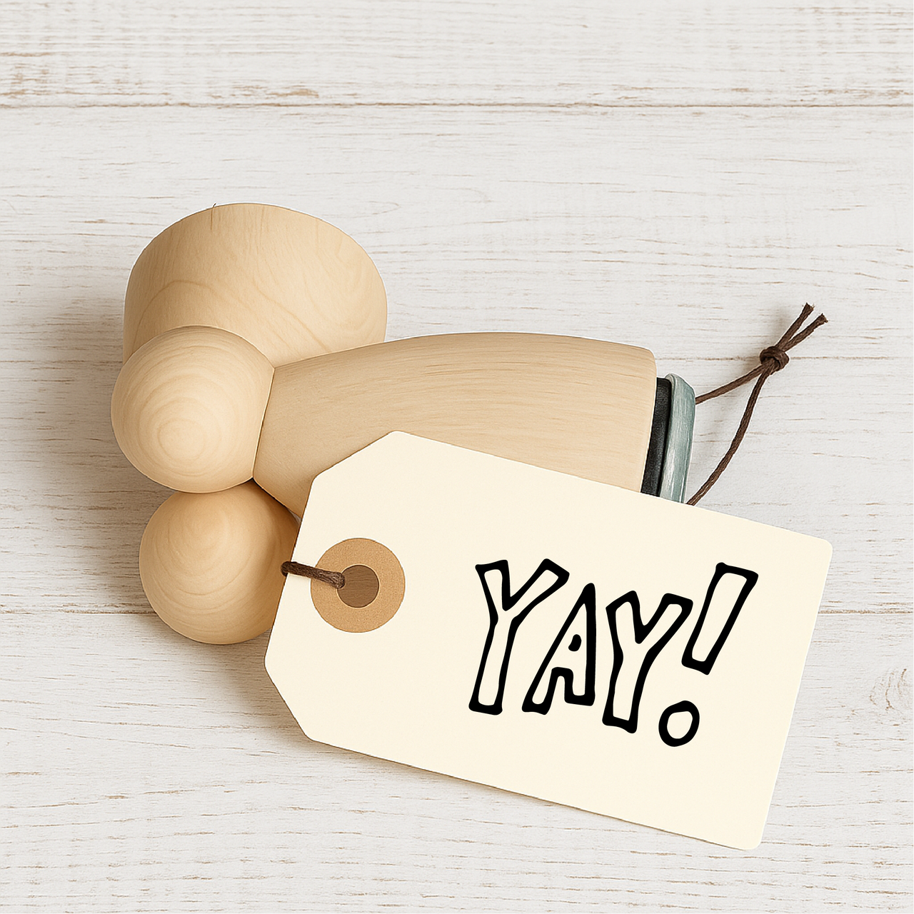 Stempidoo - Maxi Mini - Motivstempel - YAY - Stempel Geschenk - DIY Stempel zum Basteln von Karten, Papier, Stoffen