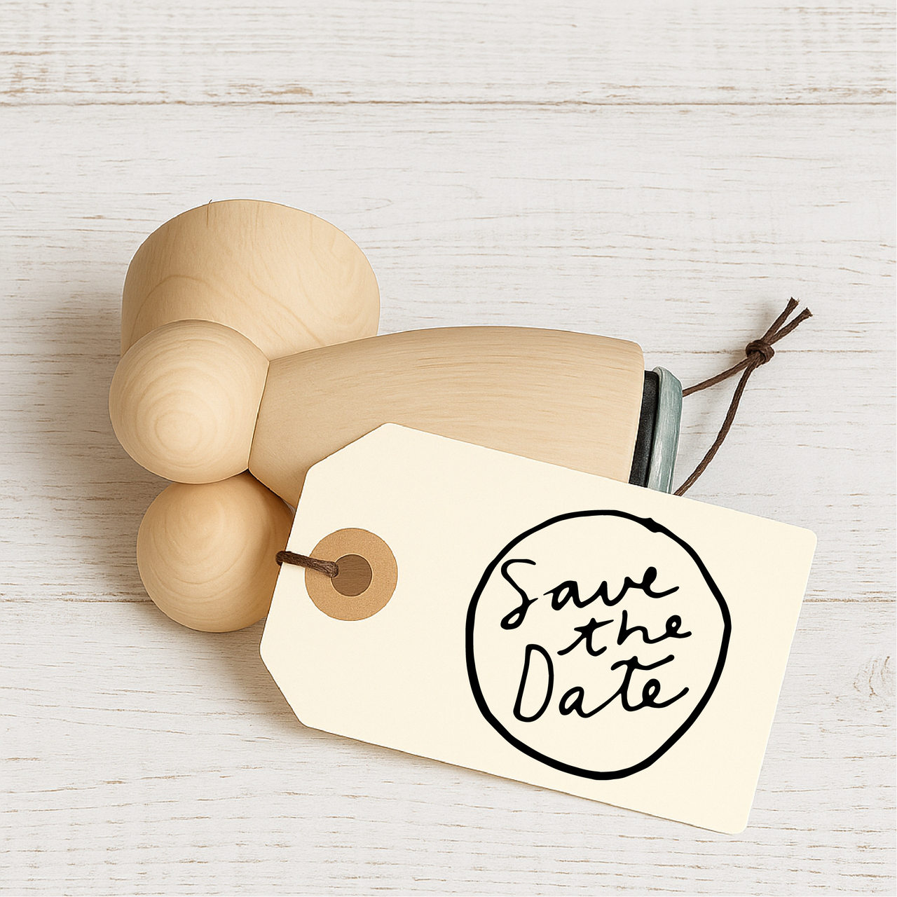 Stempidoo - Maxi Mini - Motivstempel - Save the Date - Stempel Geschenk - DIY Stempel zum Basteln von Karten, Papier, Stoffen