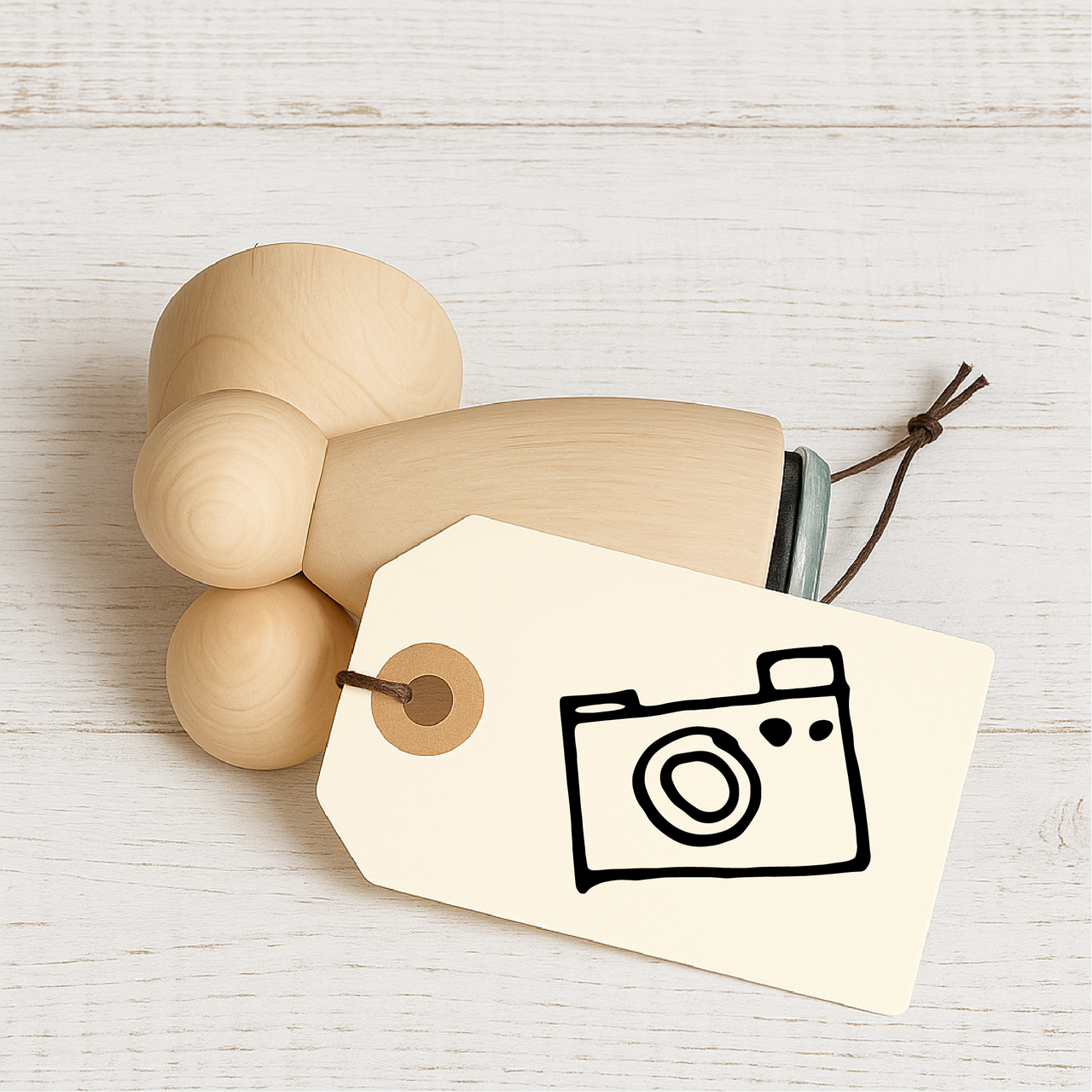 Stempidoo - Maxi Mini - Motivstempel - Fotokamera - Stempel Geschenk - DIY Stempel zum Basteln von Karten, Papier, Stoffen