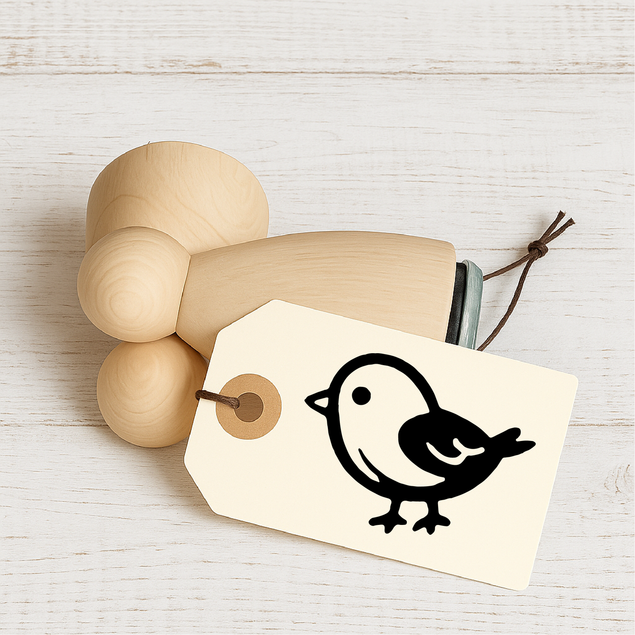 Stempidoo Maxi Mini Motivstempel Vogel - Sperling – Holzstempel für Karten, Scrapbooking, DIY, Basteln & Papier
