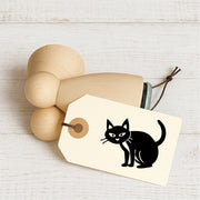 Stempidoo - Maxi Mini - Motivstempel - schwarze Katze - Halloween - Stempel zum Basteln von Karten, DIY, Papier, Stoffen
