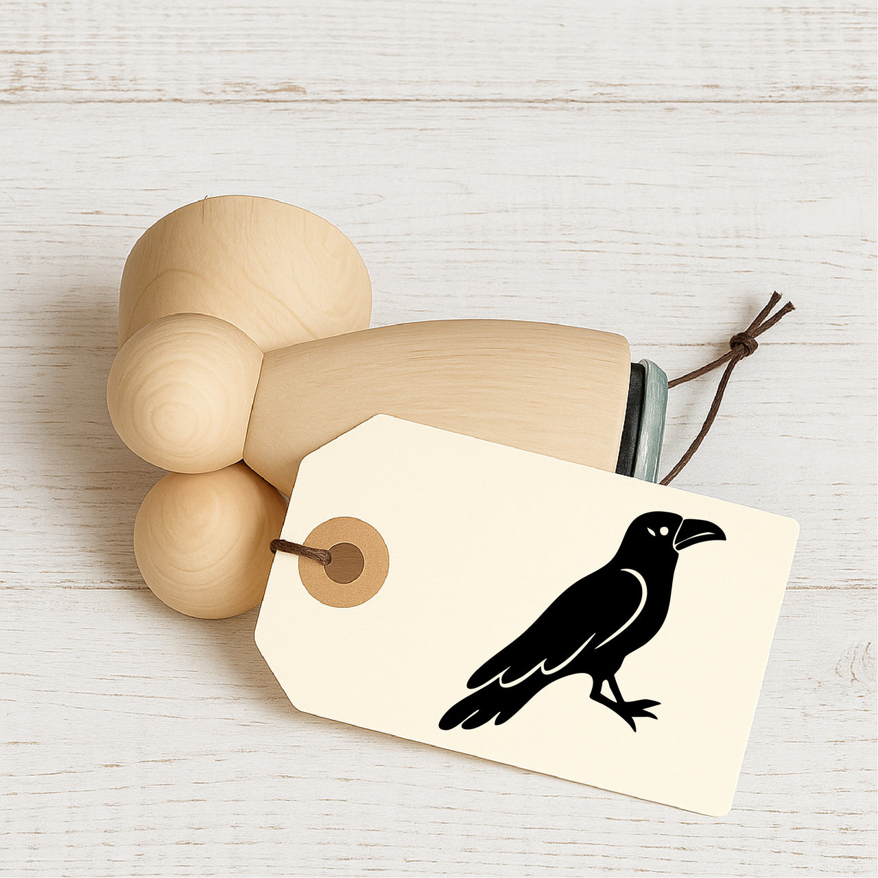 Stempidoo - Maxi Mini - Motivstempel - Rabe - Halloween - Stempel zum Basteln von Karten, DIY, Papier, Stoffen