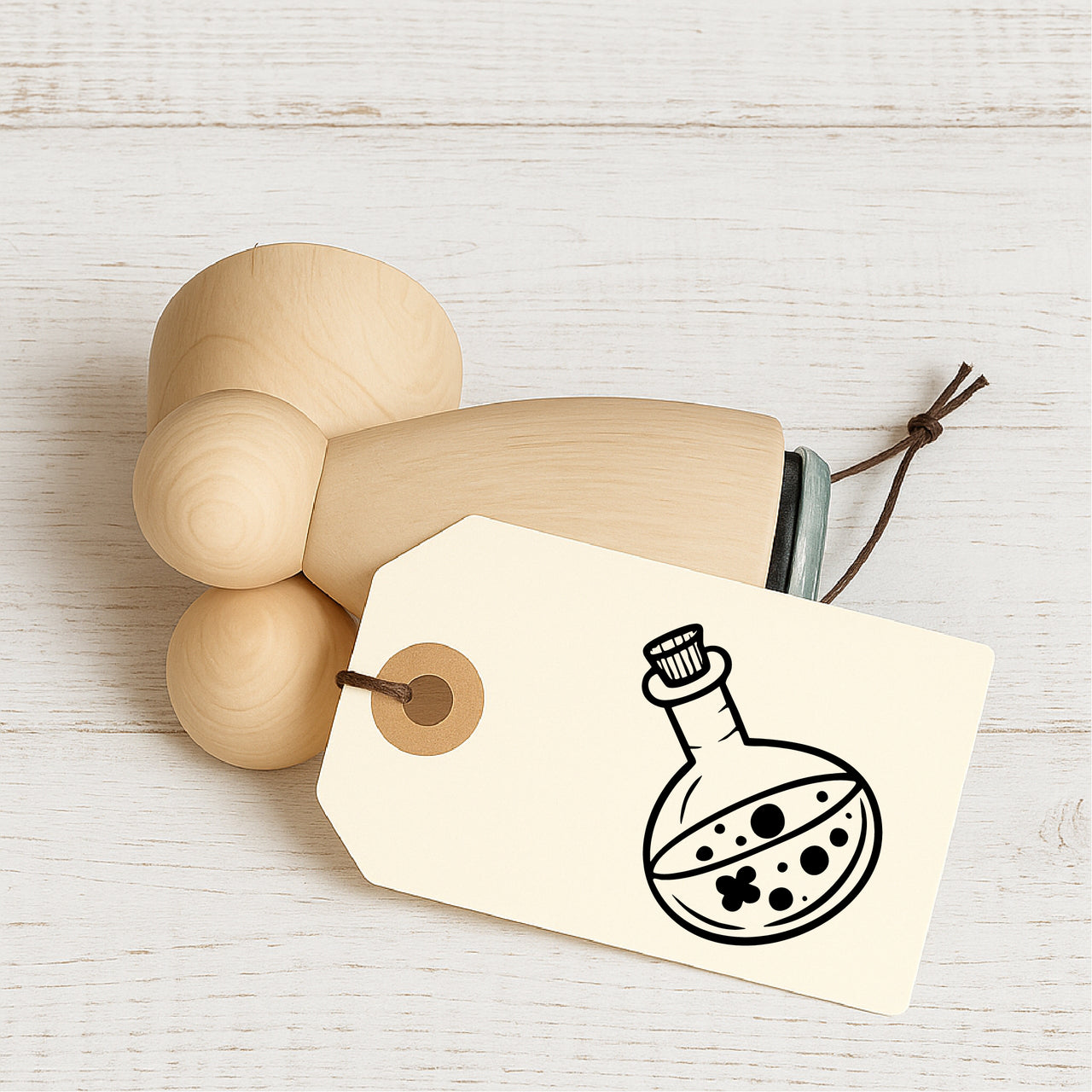 Stempidoo - Maxi Mini - Motivstempel - Reagenzglas - Halloween - Stempel zum Basteln von Karten, DIY, Papier, Stoffen