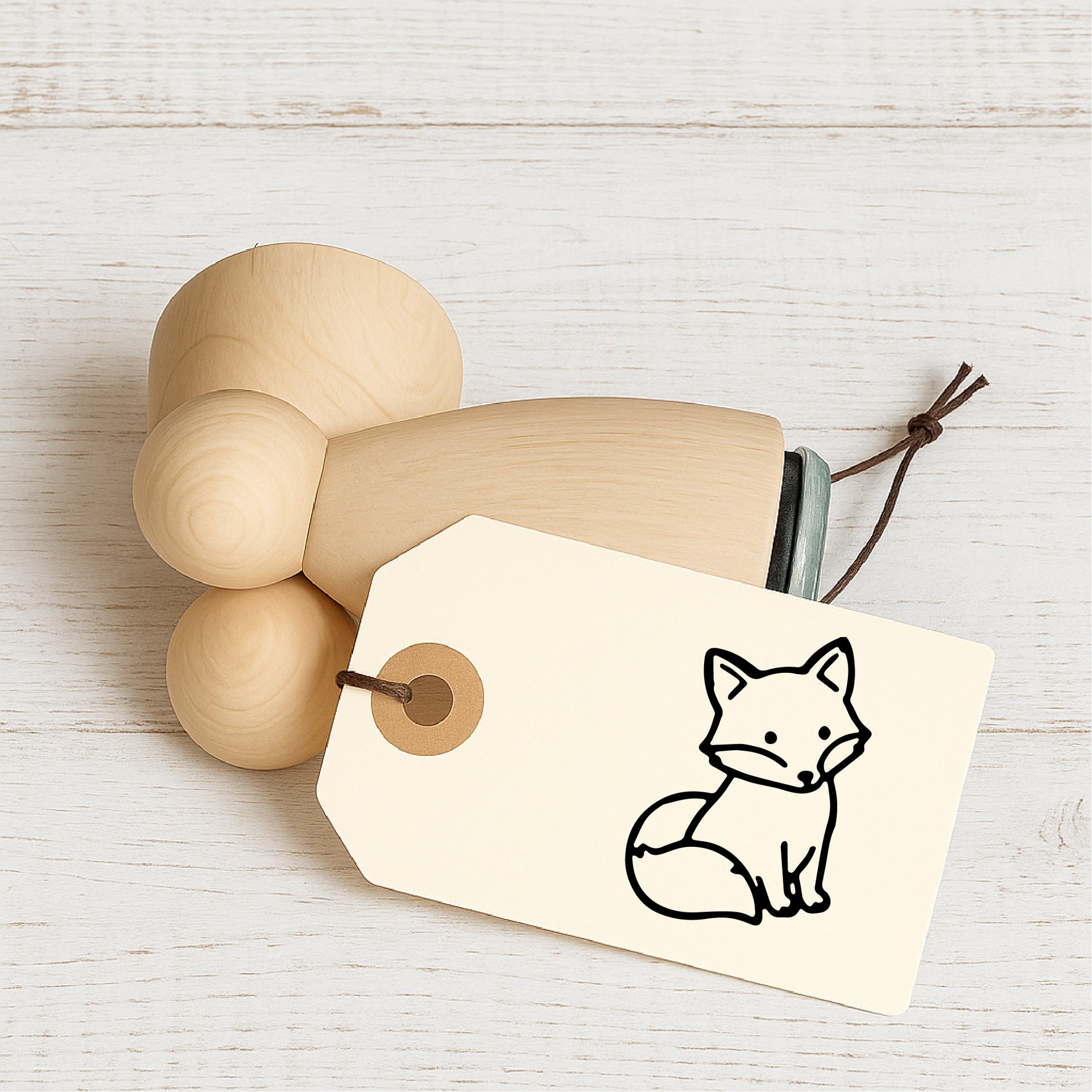 Stempidoo Mini Motivstempel Fuchs – Holzstempel für Karten, Scrapbooking, DIY, Basteln & Papier