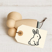 Stempidoo Mini Motivstempel Hase – Holzstempel für Karten, Scrapbooking, DIY, Basteln & Papier