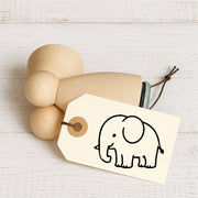 Stempidoo Maxi Mini Motivstempel Elefant – Holzstempel für Karten, Scrapbooking, DIY, Basteln & Papier