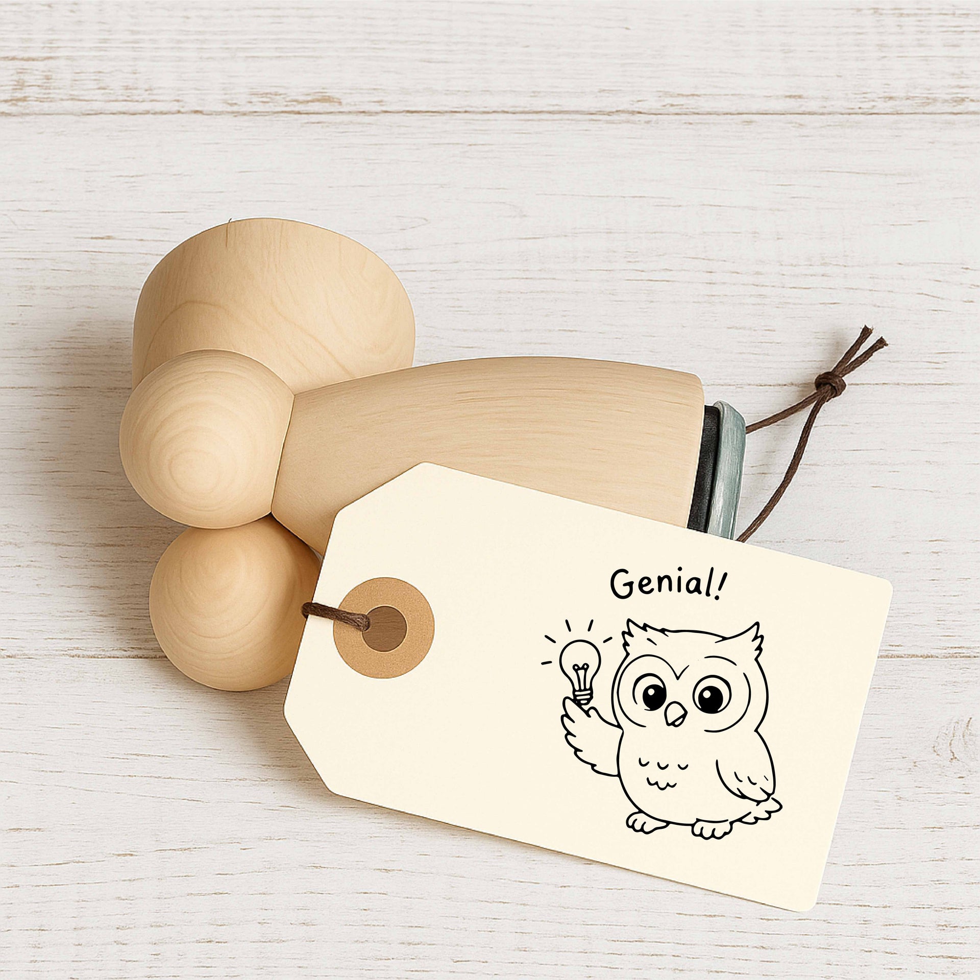 Stempidoo Lehrerstempel Maxi Mini Motivstempel – Genial! - für Schule, Karten, Scrapbooking, DIY, Basteln & Papier