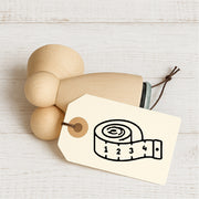 Stempidoo Mini Motivstempel Maßband – Holzstempel für Karten, Scrapbooking, DIY, Basteln & Papier