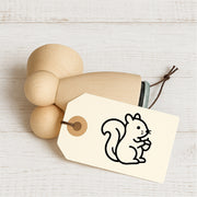Stempidoo Mini Motivstempel Eichhörnchen – Holzstempel für Karten, Scrapbooking, DIY, Basteln & Papier