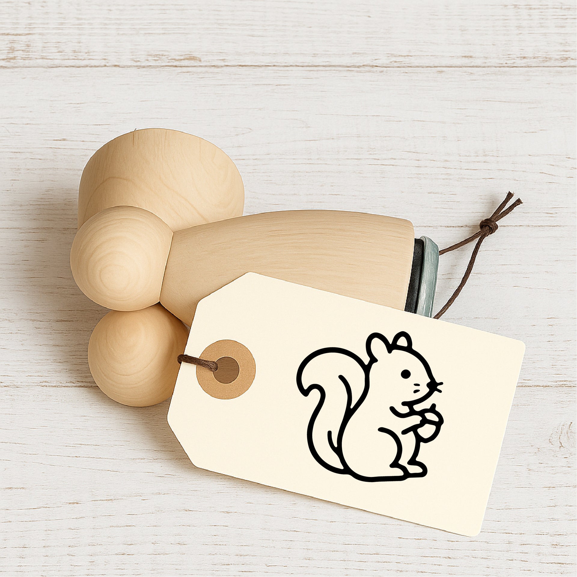 Stempidoo Mini Motivstempel Eichhörnchen – Holzstempel für Karten, Scrapbooking, DIY, Basteln & Papier