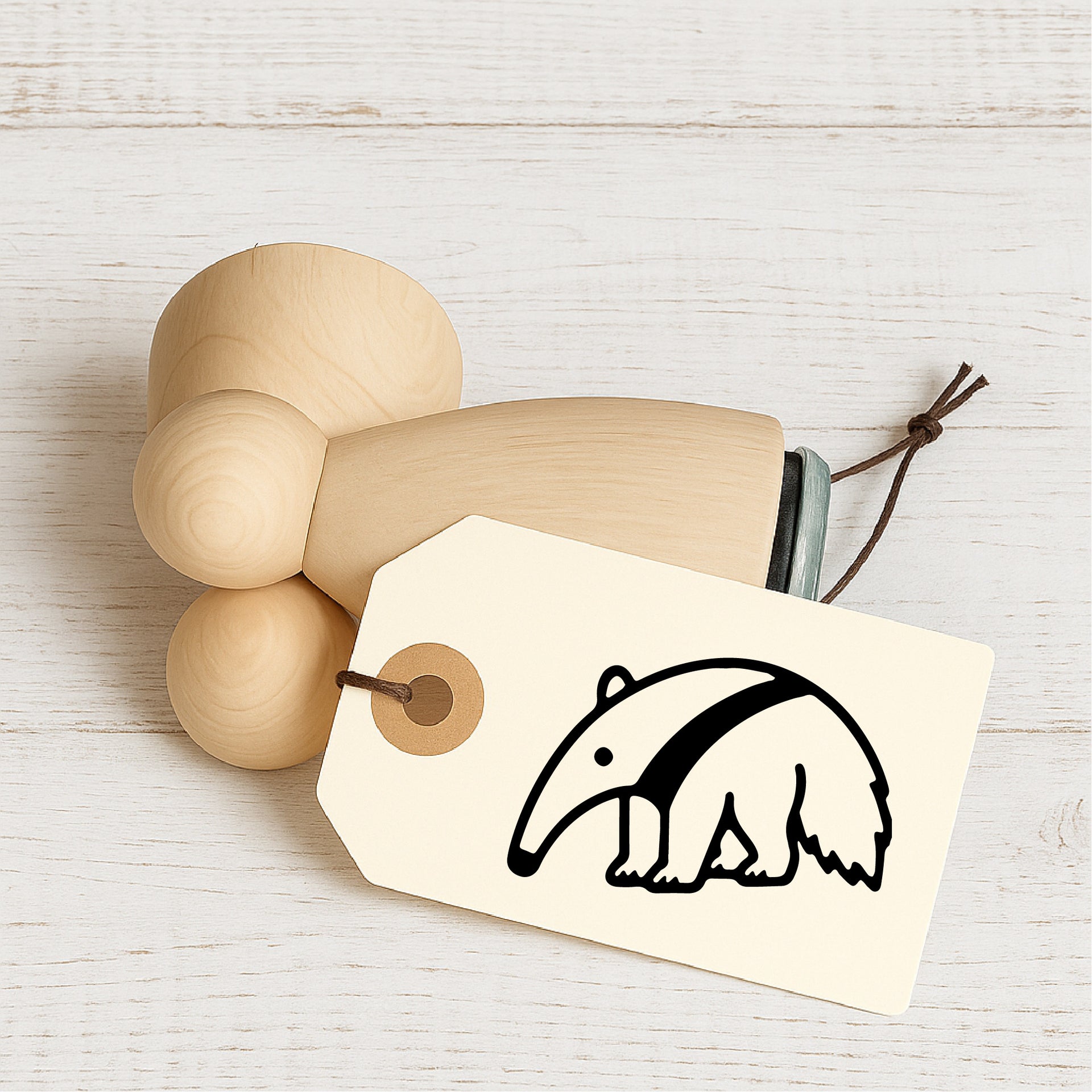 Stempidoo Mini Motivstempel Ameisenbär – Holzstempel für Karten, Scrapbooking, DIY, Basteln & Papier
