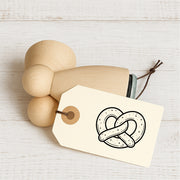 Stempidoo Mini Motivstempel Brezel – Holzstempel für Karten, Scrapbooking, DIY, Basteln & Papier