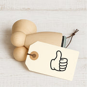 Stempidoo Mini Motivstempel emoji - Daumen hoch – Holzstempel für Karten, Scrapbooking, DIY, Basteln & Papier 