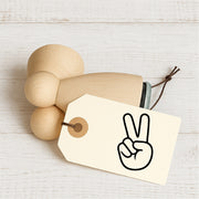 Stempidoo Mini Motivstempel emoji - Victory – Holzstempel für Karten, Scrapbooking, DIY, Basteln & Papier 
