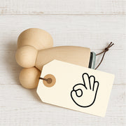 Stempidoo Ministempel Handemoji - alles okay – Holzstempel für Karten, Scrapbooking, DIY, Basteln & Papier
