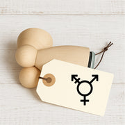 Stempidoo Ministempel Symbol -transgender – Holzstempel für Karten, Scrapbooking, DIY, Basteln & Papier 