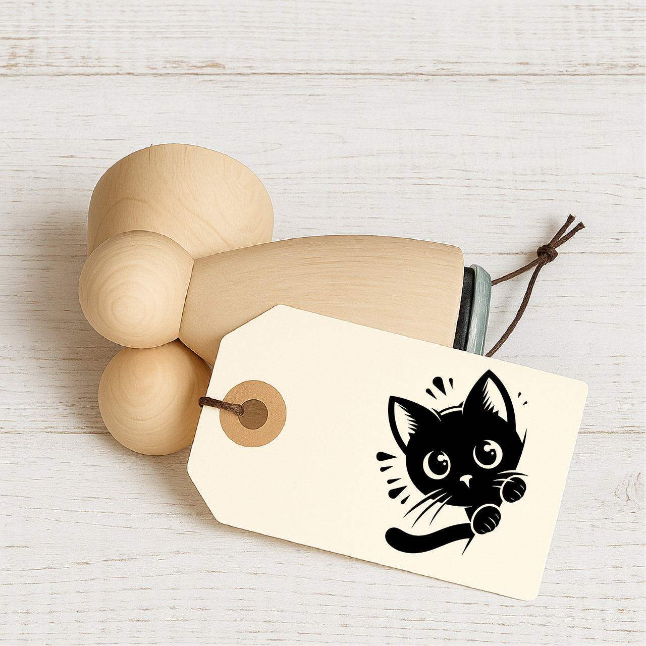 Stempidoo - Maxi Mini - Motivstempel - Kätzchen- Stempel zum Basteln von Karten, DIY, Papier, Stoffen