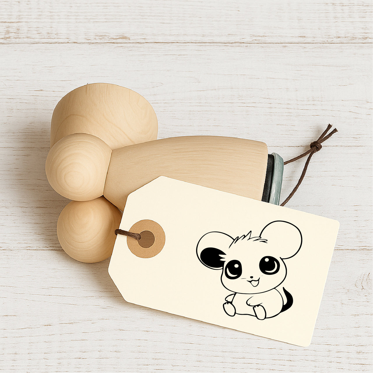 Stempidoo - Maxi Mini - Motivstempel - Maus - Stempel zum Basteln von Karten, DIY, Papier, Stoffen