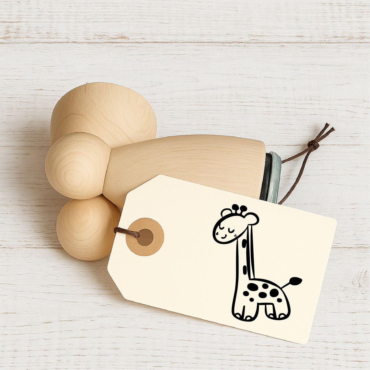 Motivstempel - Giraffe - Stempel zum Basteln von Karten, DIY, Papier, Stoffen