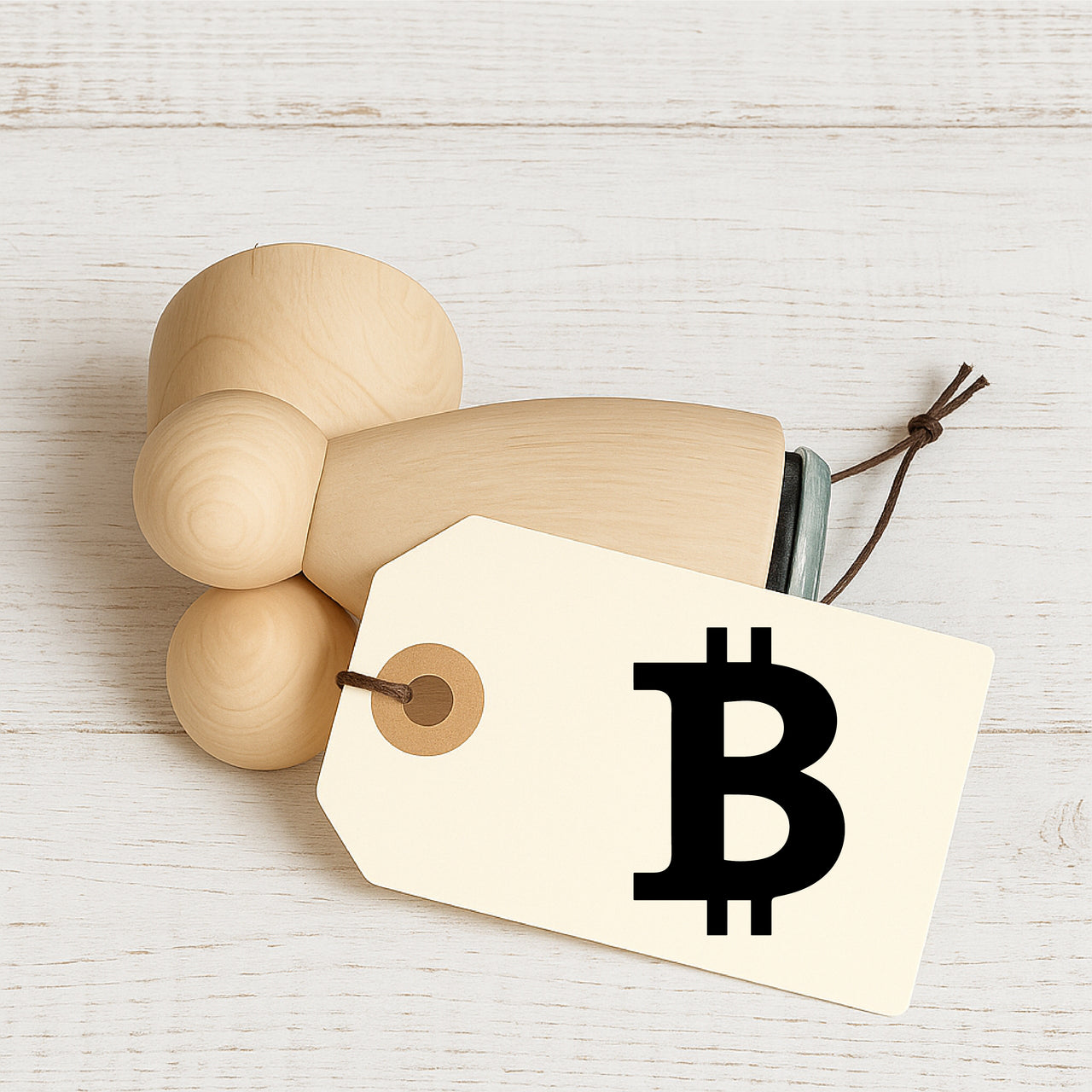 Stempidoo - Maxi Mini - Motivstempel - Währungssymbol Bitcoin - Stempel zum Basteln von Karten, DIY, Papier, Stoffen