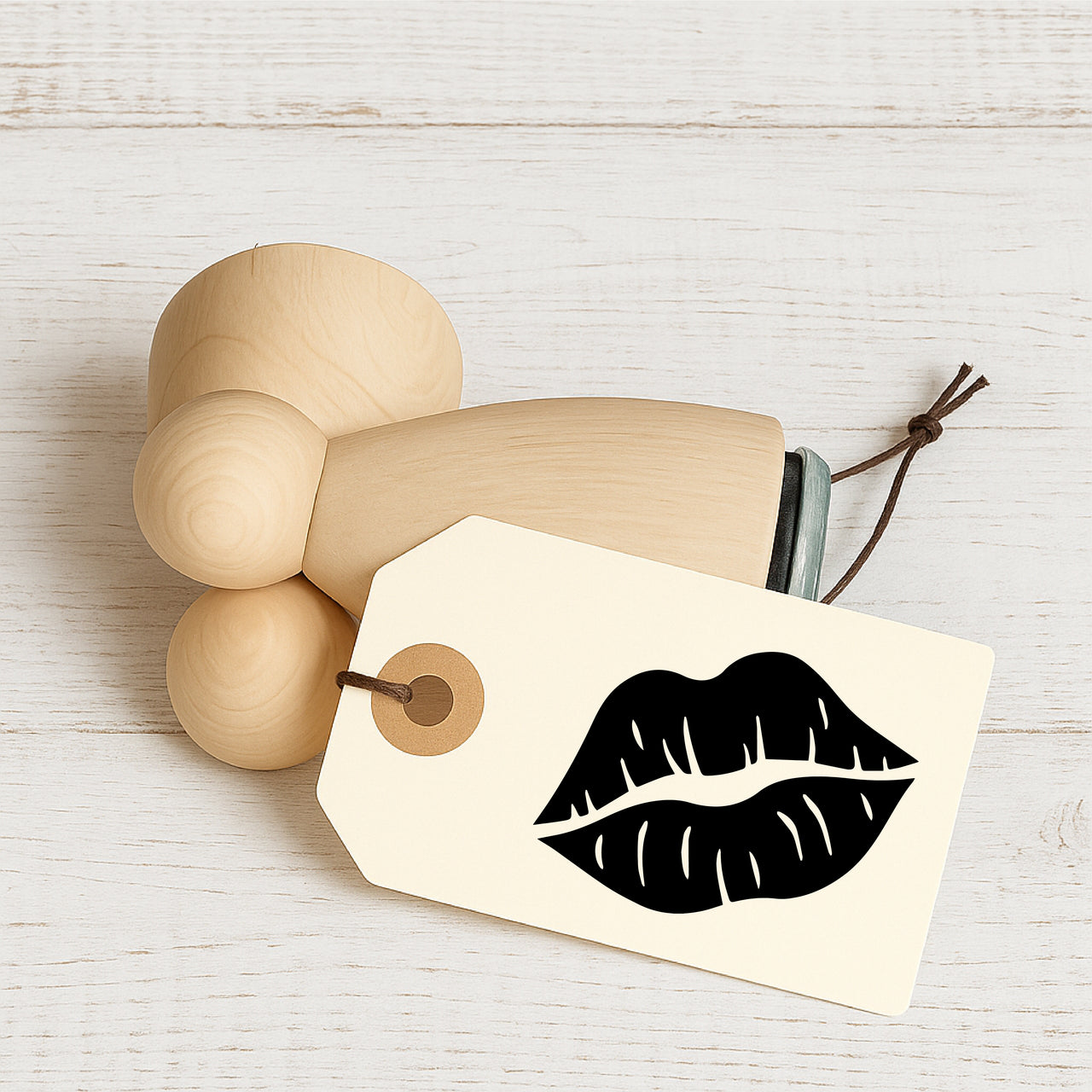 Stempidoo - Maxi Mini - Motivstempel - Lippen - Kussmund - Stempel zum Basteln von Karten, DIY, Papier, Stoffen