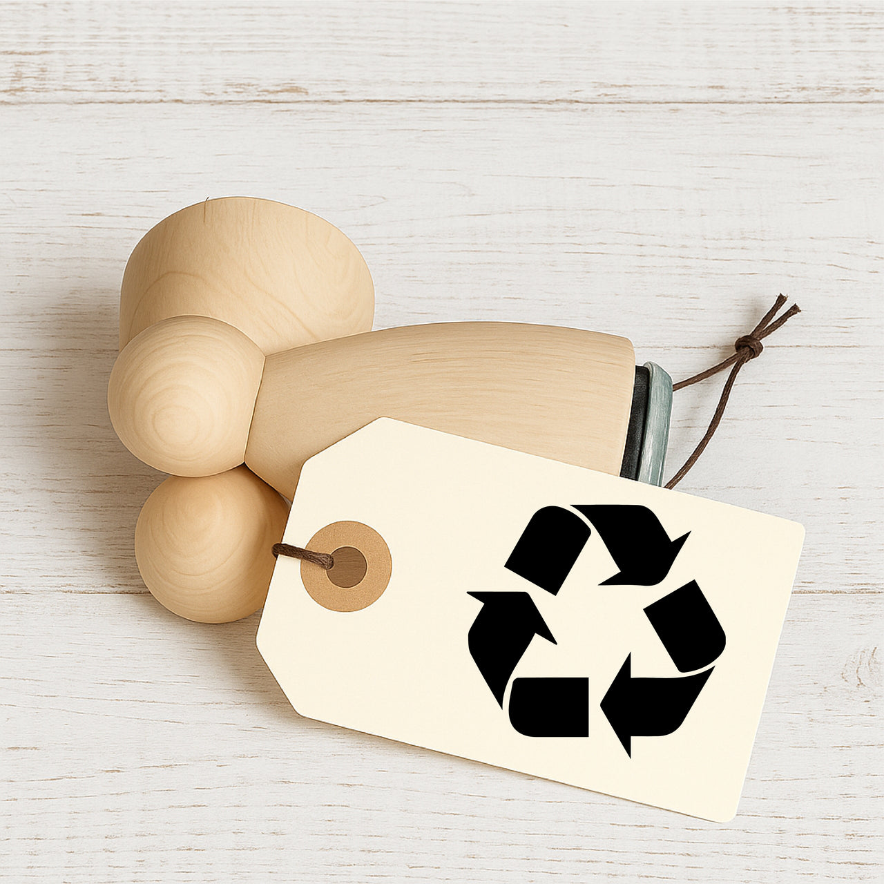 Stempidoo - Maxi Mini - Motivstempel - Recycling Icon - Stempel zum Basteln von Karten, DIY, Papier, Stoffen