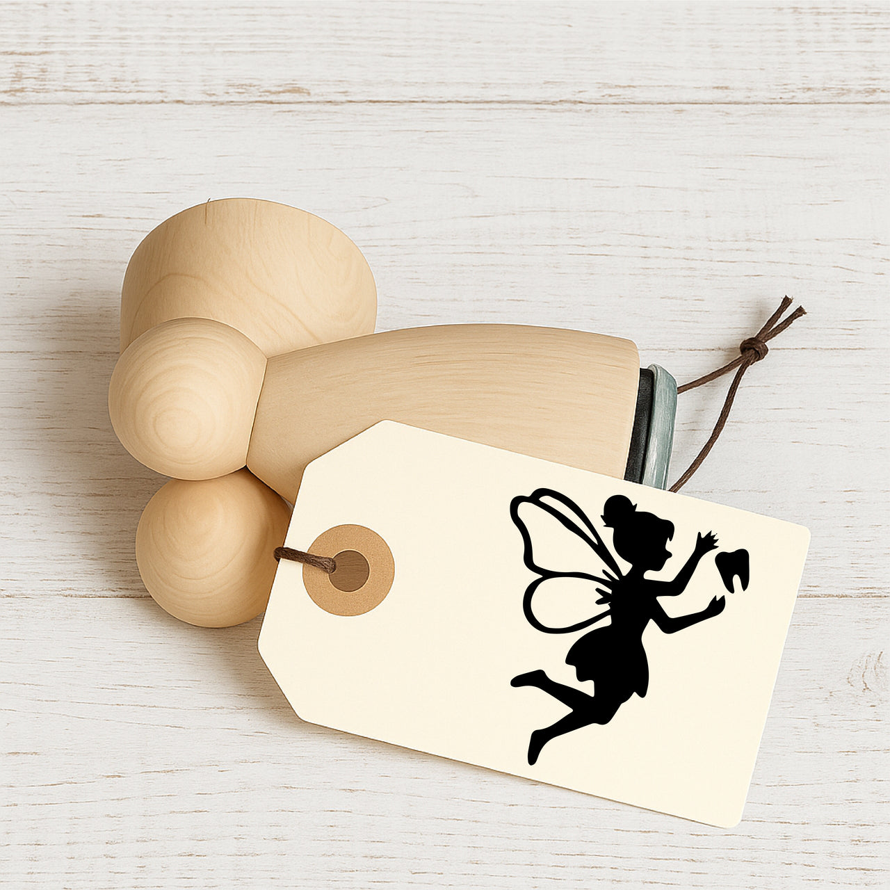 Stempidoo - Maxi Mini - Motivstempel -Zahnfee - Stempel zum Basteln von Karten, DIY, Papier, Stoffen