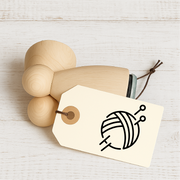 Stempidoo - Maxi Mini - Motivstempel - Wollknäuel - Stempel zum Basteln von Karten, DIY, Papier, Stoffen
