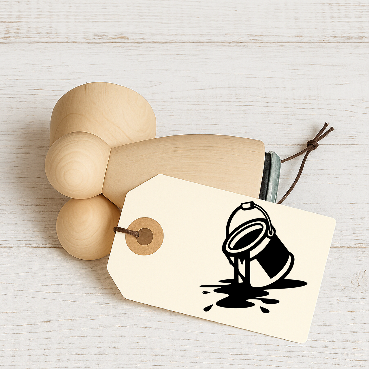 Stempidoo - Maxi Mini - Motivstempel - Farbeimer - Stempel zum Basteln von Karten, DIY, Papier, Stoffen