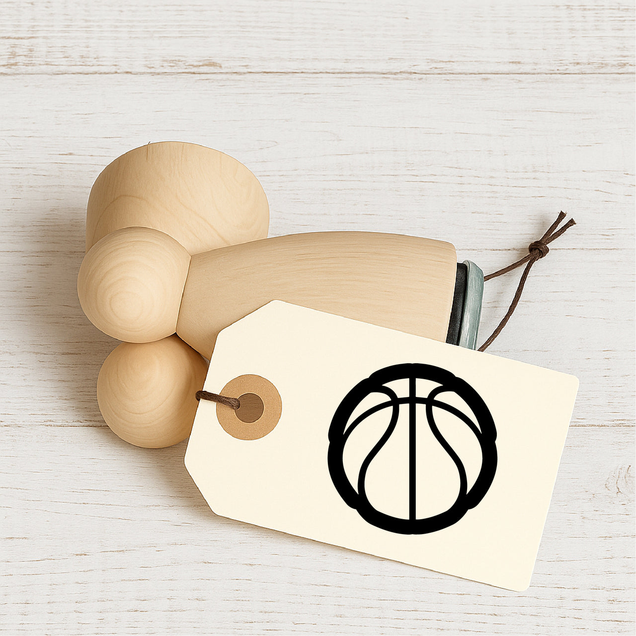 Stempidoo - Maxi Mini - Motivstempel - Basketball - Stempel zum Basteln von Karten, DIY, Papier, Stoffen