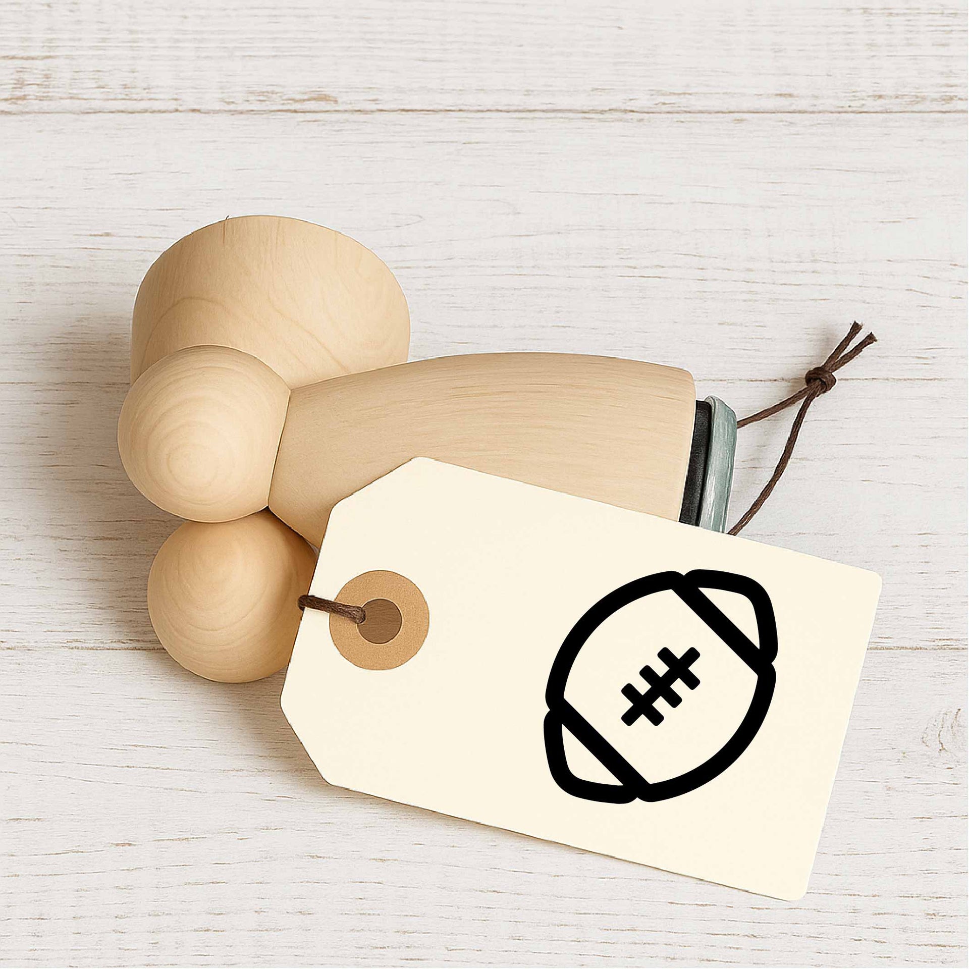 Stempidoo - Maxi Mini - Motivstempel - Football - Stempel zum Basteln von Karten, DIY, Papier, Stoffen
