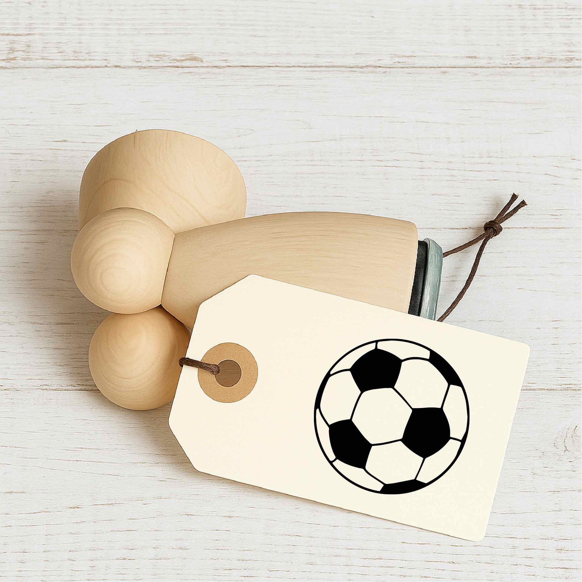 Stempidoo - Maxi Mini - Motivstempel - Fussball - Stempel zum Basteln von Karten, DIY, Papier, Stoffen
