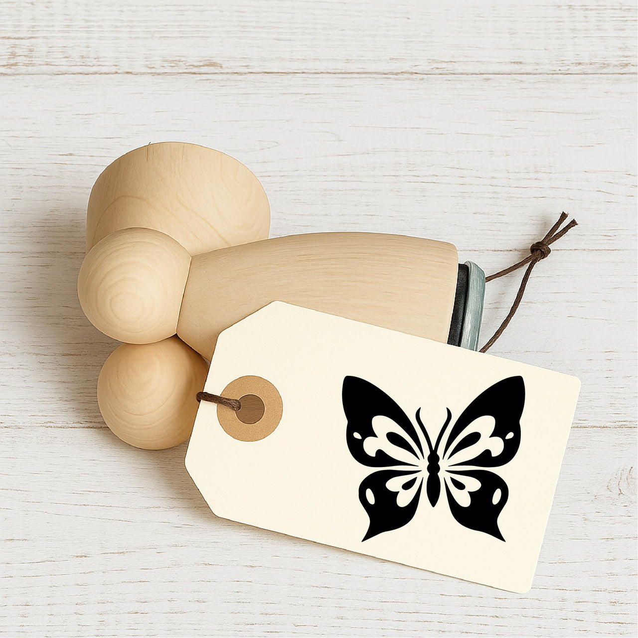 Stempidoo - Maxi Mini - Motivstempel - Schmetterling - Stempel zum Basteln von Karten, DIY, Papier, Stoffen 