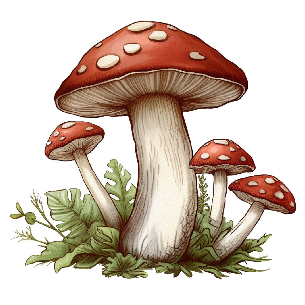 Aufbügler - Bügelbild - Aufbügler - Bügeltransfer - Fliegenpilze - Pilze