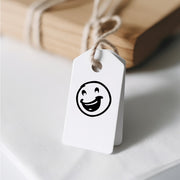 Ministempel - Motivstempel - Smiley - Emojis - lachender Smiley Stempel Geschenk - DIY Stempel zum Basteln von Karten, Papier, Stoffen, Holz
