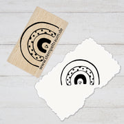 Stempel  - Motivstempel - Regenbogen - Stempel Geschenk - DIY Stempel zum Basteln von Karten, Papier, Stoffen, Holz, Dekoration