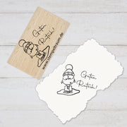 Stempel  - Motivstempel - Silvester - Guten Rutsch - Eule, Geschenk - DIY Stempel zum Basteln von Karten, Papier, Stoff, Holz, Dekoration,