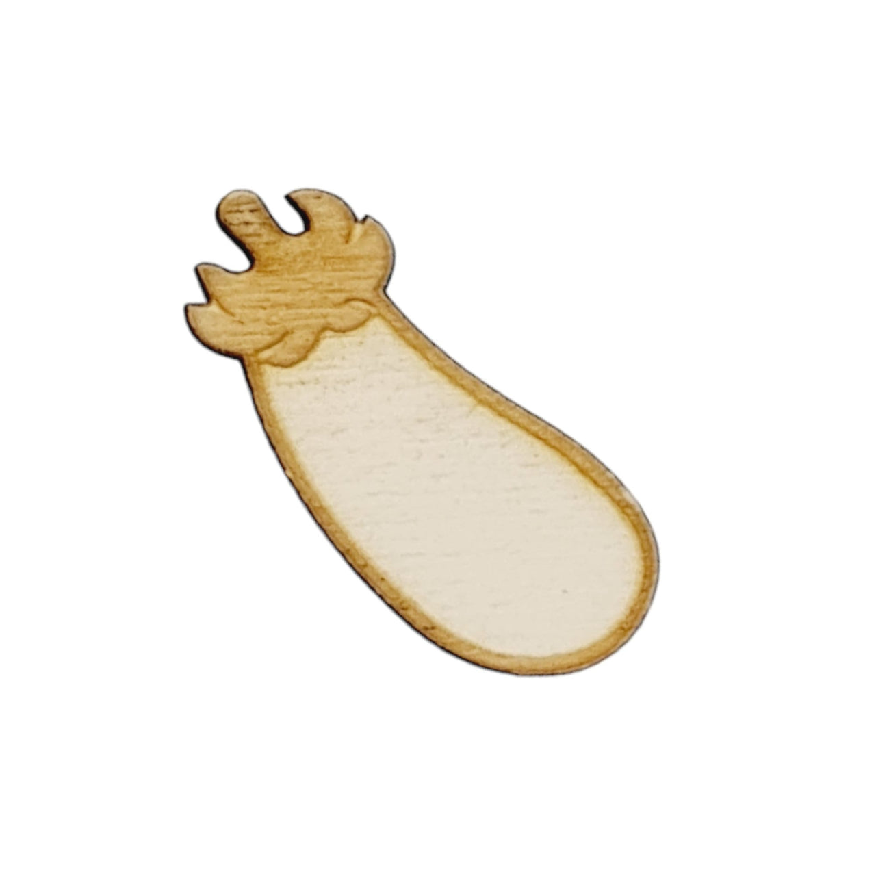 Aubergine - Gemüse - Holz Deko 25er Set - aus Pappelholz zum DIY - Basteln, Dekorieren, Verzieren von Geschenken, Karten, Bastelarbeiten