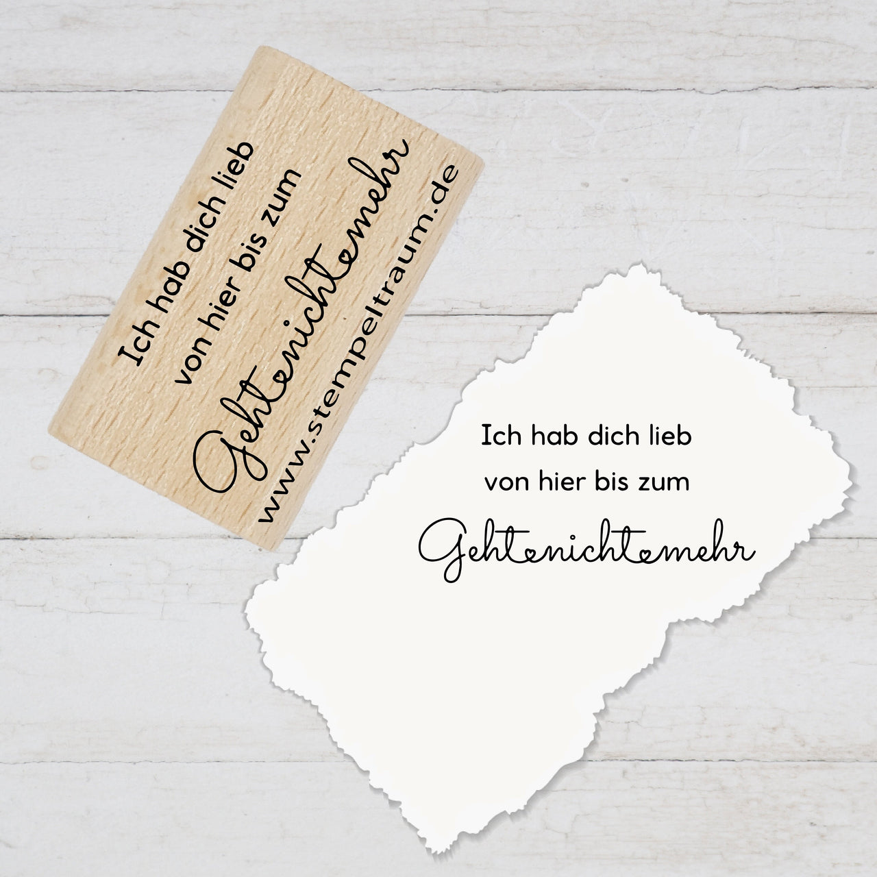 Stempel, Textstempel - Ich hab dich lieb ...  Geschenk - DIY Stempel zum Basteln v. Karten, Papier, Stoff, Holz, Dekoration, Anhänger, Liebe